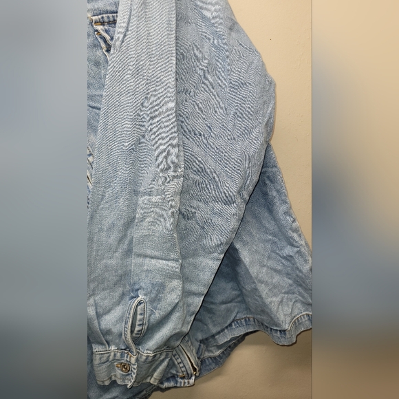 Mens vintage y2k L bluenotes jean jacket casual shirt - Picture 6 of 8